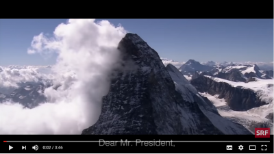 【スイス・セカンド】スイスがトランプ大統領に向けて作った動画【全文・日本語訳】