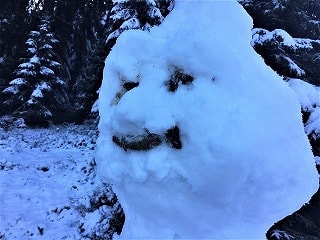 ドイツの山の上はもう銀世界だー！