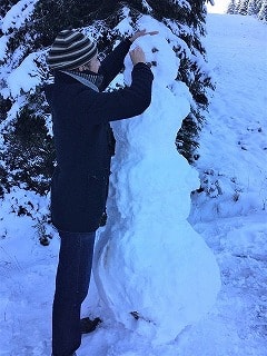 ドイツの山の上はもう銀世界だー！