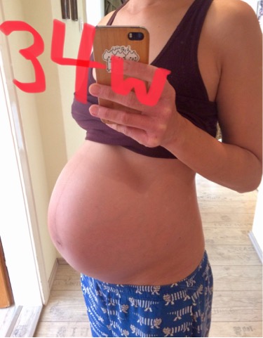【写真でみる】妊娠中+18kg増えた私の週数別お腹の大きさ＆体重変化の推移まとめ