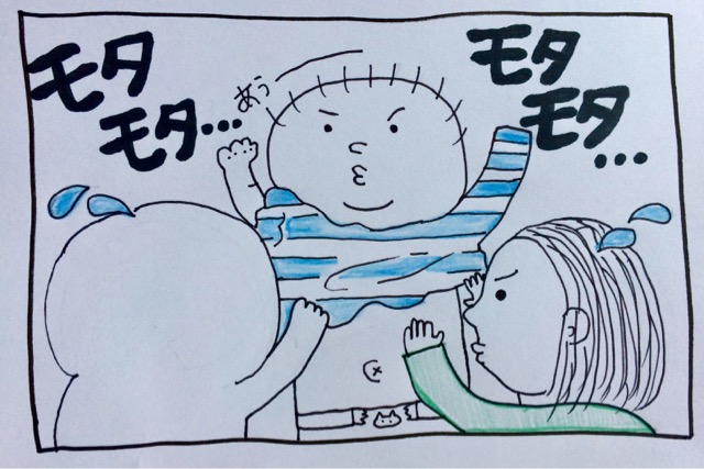 【育児絵日記】頂き物のベビー服にまつわる気まずかった瞬間